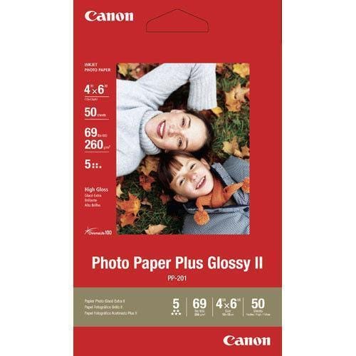 CANON PHOTO PAPER PLUS GLOSSY II 4X6 50 SHEET Ink Jet Paper Canon C2311B022