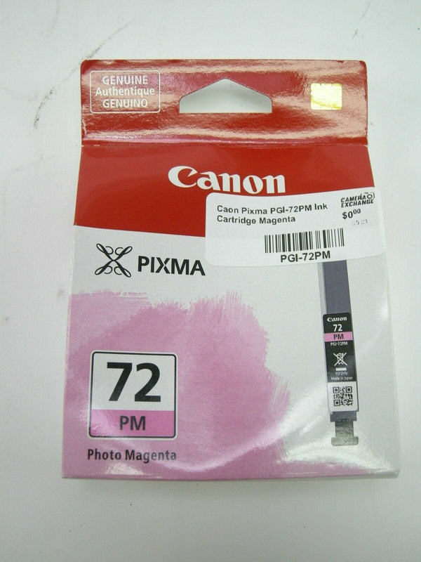 Canon Pixma Inkjet Ink 72 Magenta Ink Jet Cartridges Canon PGI-72PM