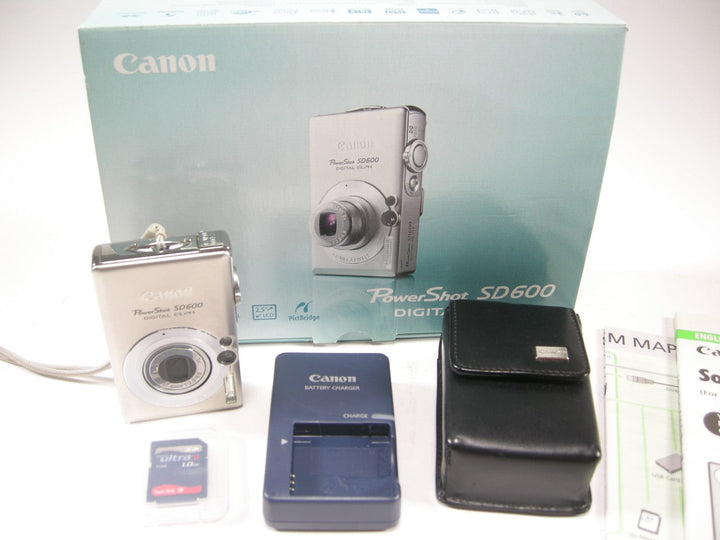 Canon Power Shot SD600 6.0mp Digital camera Digital Cameras - Digital Point and Shoot Cameras Canon 2723034305