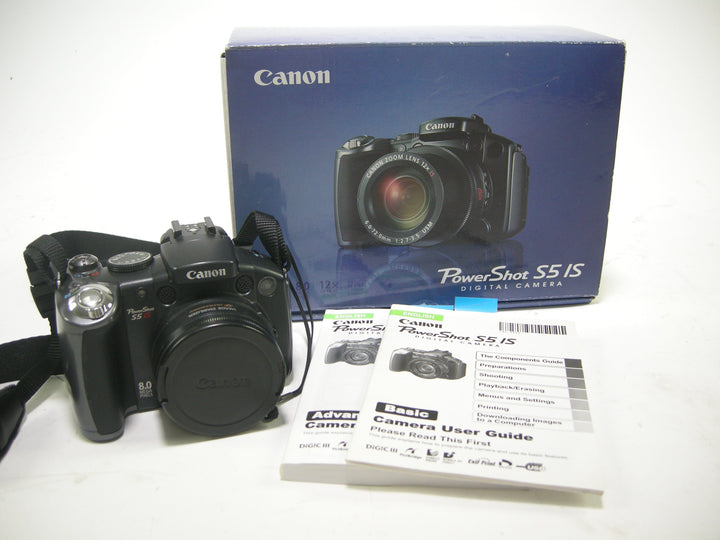 Canon PowerShot S5 IS 8.0mp Digital Camera Digital Cameras - Digital Point and Shoot Cameras Canon 011040222