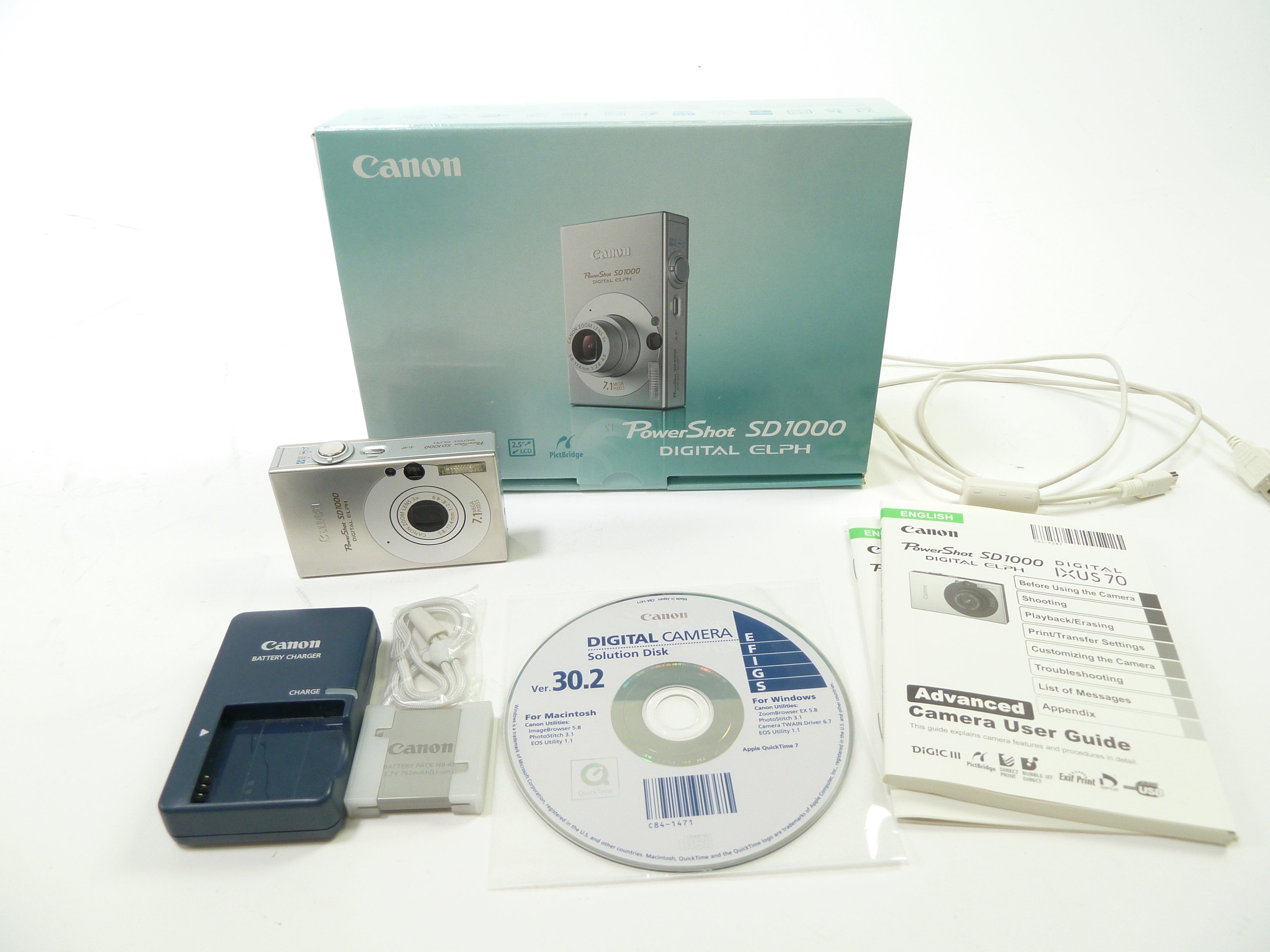 Canon PowerShot SD1000 デジタルカメラ canon-powershot-sd1000-7.1mp-