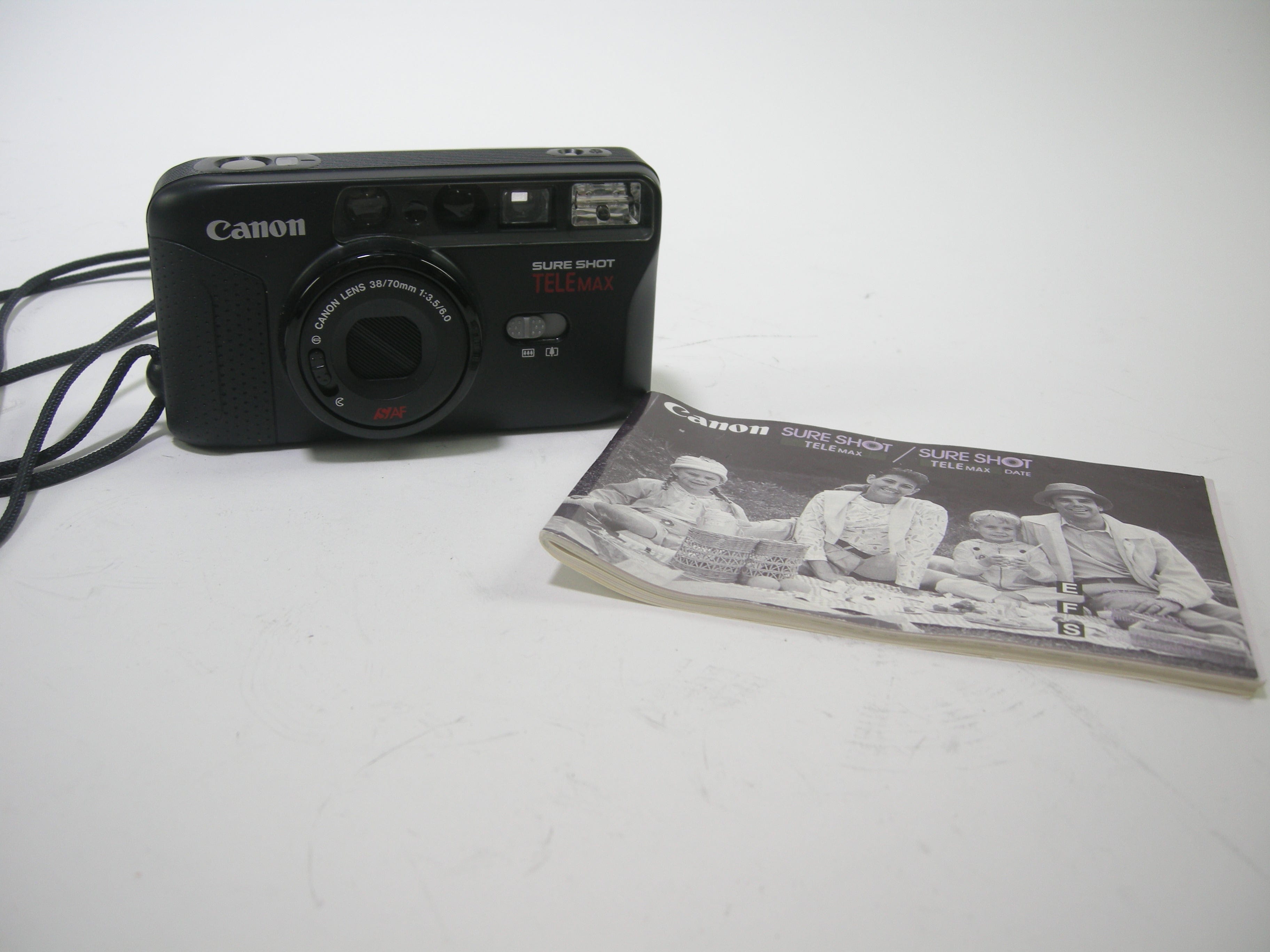 CANON Sure Shot TeleMax 35mm outlet Film Camera - Tested and Works Great