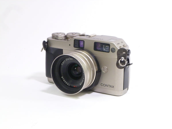 Contax G1 w/ Carl Zeiss Biogon 28mm f/2.8 T* Lens 35mm Film Cameras - 35mm Rangefinder or Viewfinder Camera Contax 052828