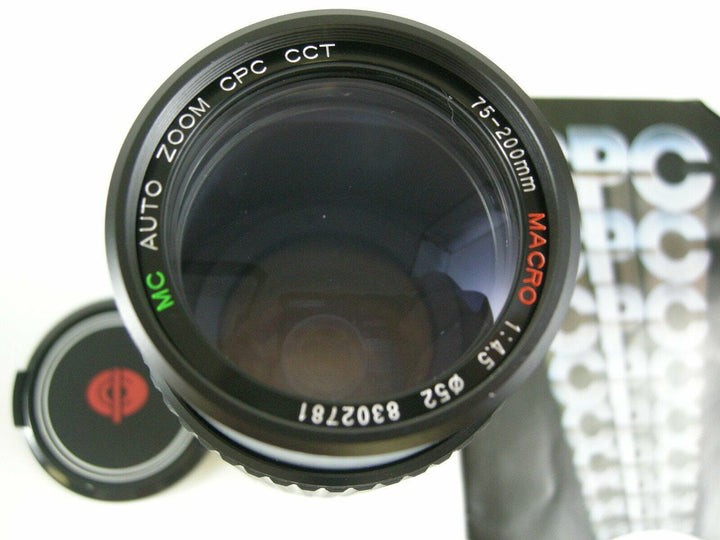 CPC MC Auto Zoom CCT 75-200mm f4.5 Macro for Pk Mt. Lenses - Small Format - K Mount Lenses (Ricoh, Pentax, Chinon etc.) CPC 52331022