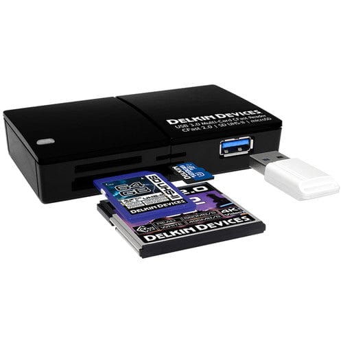 Delkin Card Reader CFast 2.0, SD UHS-II, & Micro SD Memory Cards Delkin PRO8175