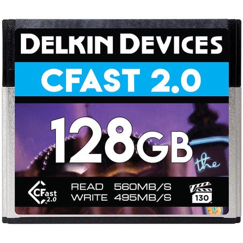 Delkin Devices CFast 2.0 128GB VPG130 Memory Card Memory Cards Delkin PRO4469
