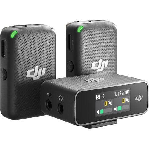 DJI Mic 2-Person Compact Digital Wireless Microphone System/Recorder for Camera & Smartphone (2.4 GHz) Audio Equipment DJI DJIMIC