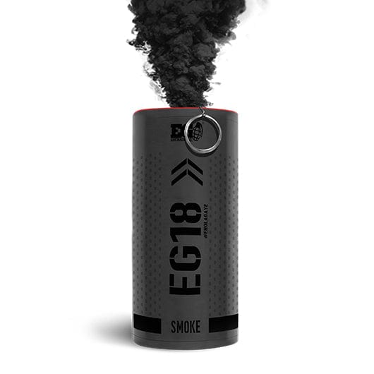 Enola Gaye EG18: Wire Pull Smoke Grenade - Black Props - Special Effects Enola Gaye EG18 - Black