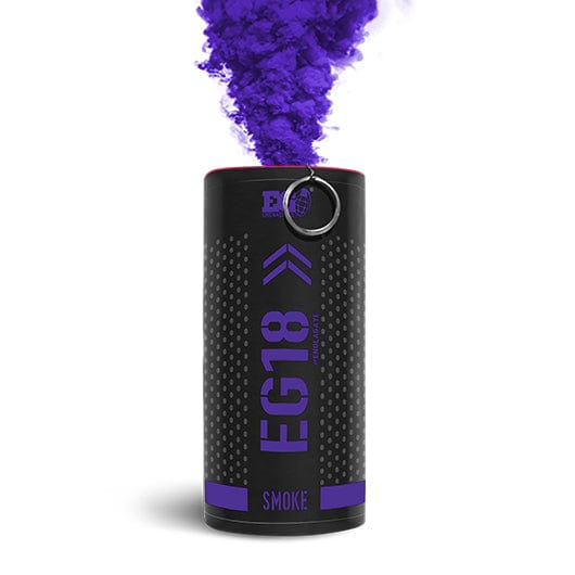 Enola Gaye EG18: Wire Pull Smoke Grenade - Purple Props - Special Effects Enola Gaye EG18 - Purple