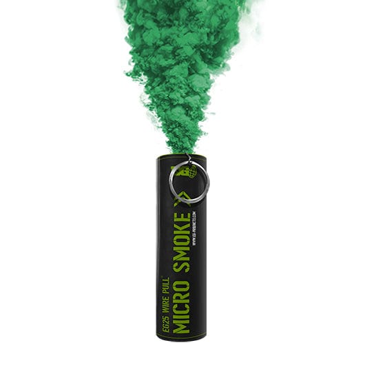 Enola Gaye EG25: Wire Pull Micro Smoke Grenade - Green Props - Special Effects Enola Gaye EG25 - Green