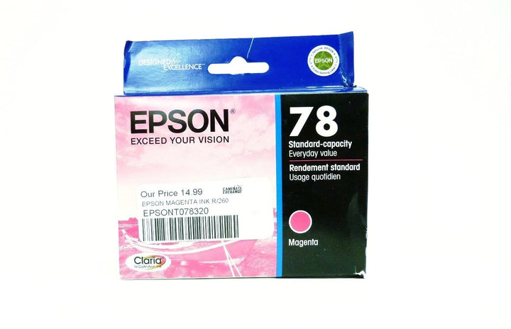 Epson 78 Claria Hi-Definition Magenta Ink Cartridge Ink Jet Cartridges Epson EPSONT078320