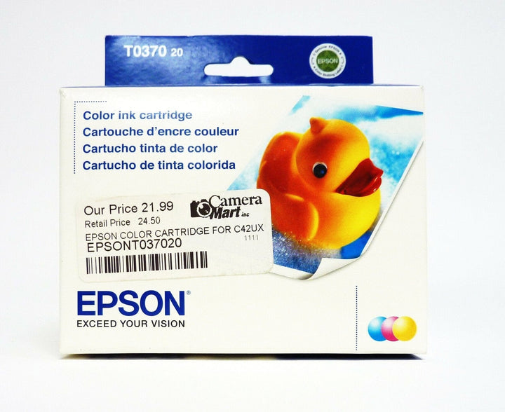 Epson Color Ink Cartridge T037020 for Stylus C42, C44 Expired 10/2010 Ink Jet Cartridges Epson EPSONT037020