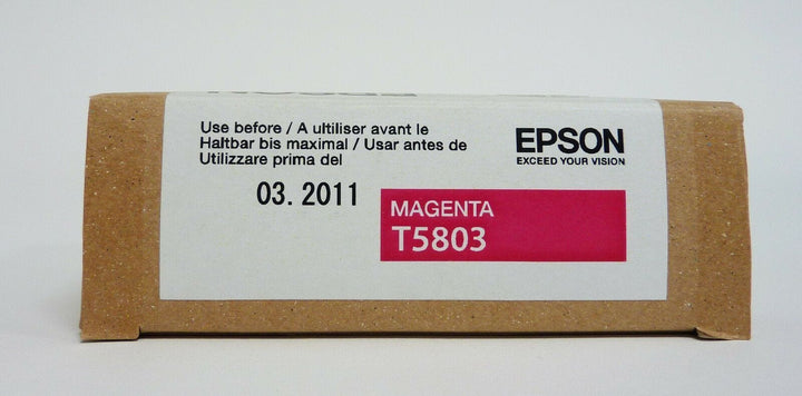 Epson UltraChrome K3 Magenta Ink Cartridge (80 ml) Dated 03/2011 Ink Jet Cartridges Epson EPSONT580300