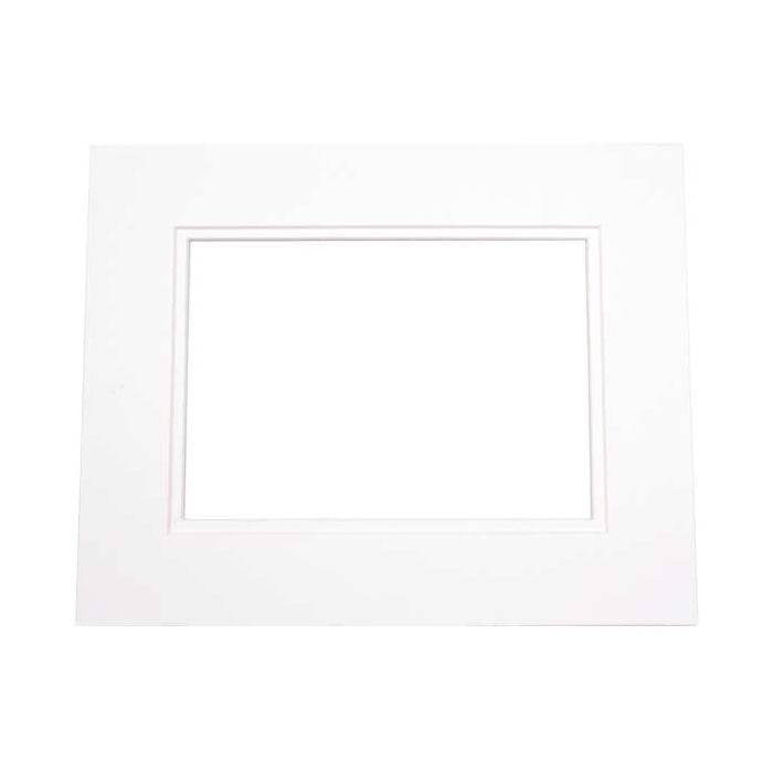 Exeter Pre-Cut Mats, Gallery White 11x14/8x10, 5/pk Frames Light Impressions LI4303