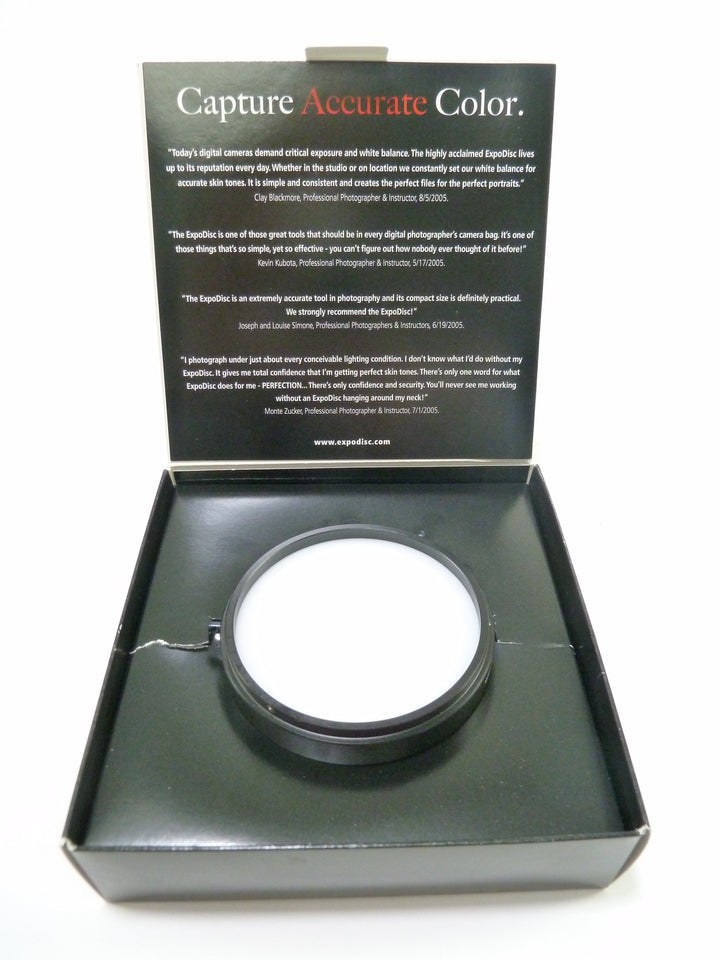 ExpoDisc Professional Digital White Balance Filter (Neutral) 77mm Filters and Accessories Expodisc 75175100770U