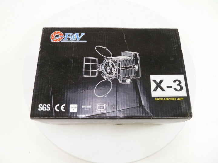 F & V LED Digital LED Video Light X-3 for Sony, Canon, Nikon, Fuji, Panasonic,EC Video Equipment - Video Lights F&V FVLEDX3