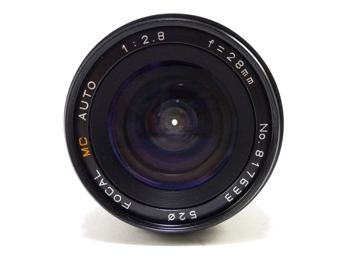 Focal 28mm f/2.8 MC Auto Lens for Minolta MD Mount Lenses - Small Format - Minolta MD and MC Mount Lenses Focal 1352845