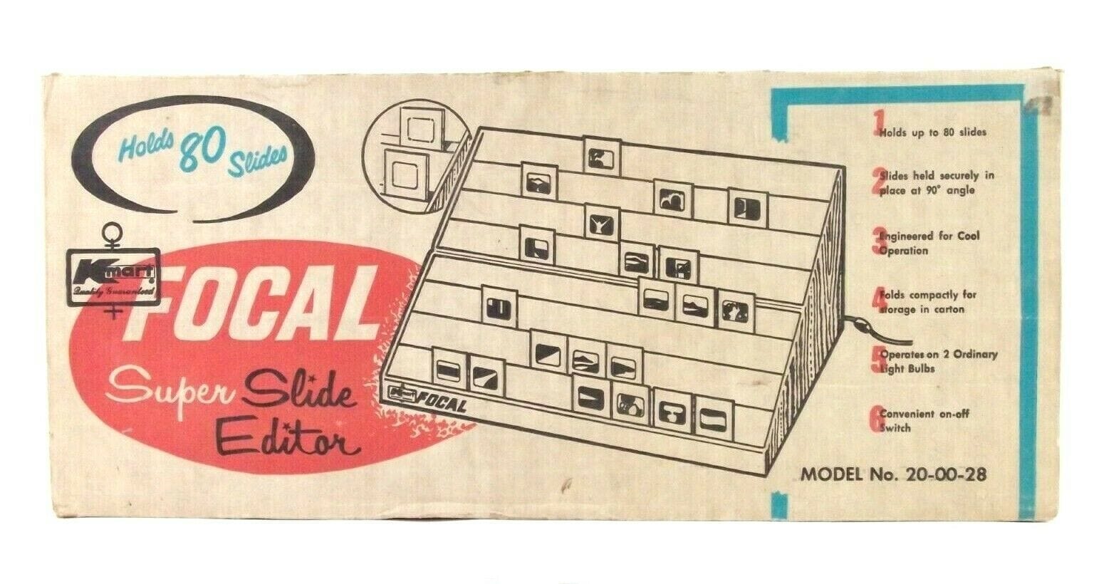 Focal Dual-Light Super Slide Editor, Model: 20-00-28, in Original Box ...