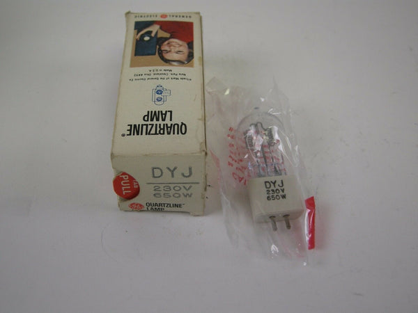 GE Quartzline Lamp DYJ 650W 230V NOS Lamps and Bulbs Various GE-DYJ