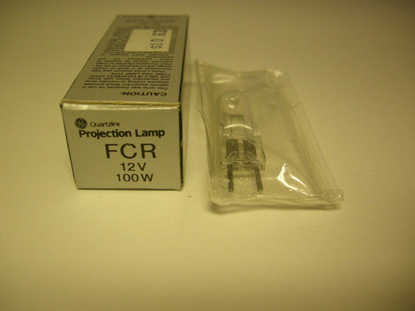 GE Quartzline Lamp FCR 12V 100W  NOS Lamps and Bulbs Various GE-FCR