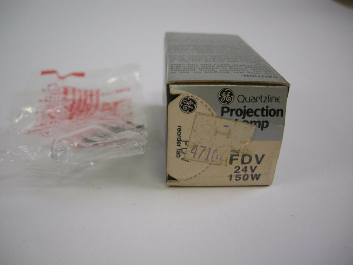 GE Quartzline Projection Lamp FDV 150W 24V  NOS Lamps and Bulbs Various GE-FDV