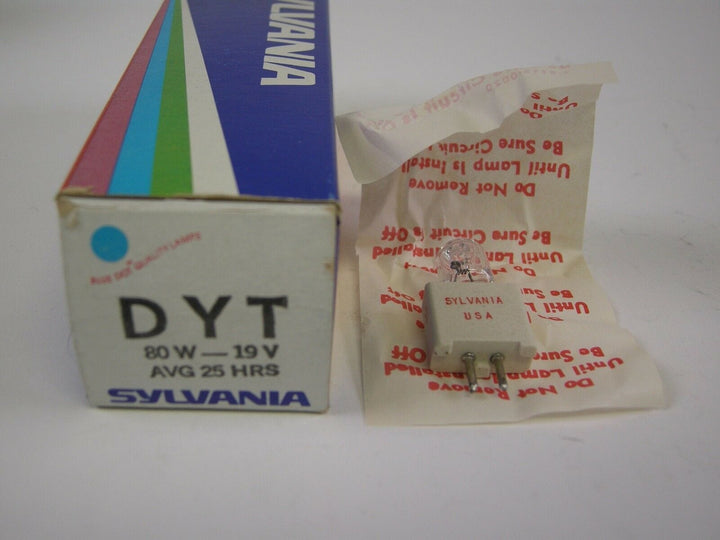 GE/Sylvania Projection Quartzline lamp DYT 80W 19V Avg Hrs.25 NOS Lamps and Bulbs Various GE-DYT