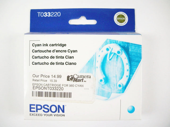 Genuine Epson T0332 Cyan Ink Cartridges Expired Ink Jet Cartridges Epson EPSONT033220