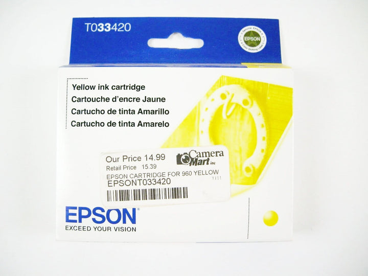 Genuine Epson T0334 Yellow Ink cartridges Expired Ink Jet Cartridges Epson EPSONT033420