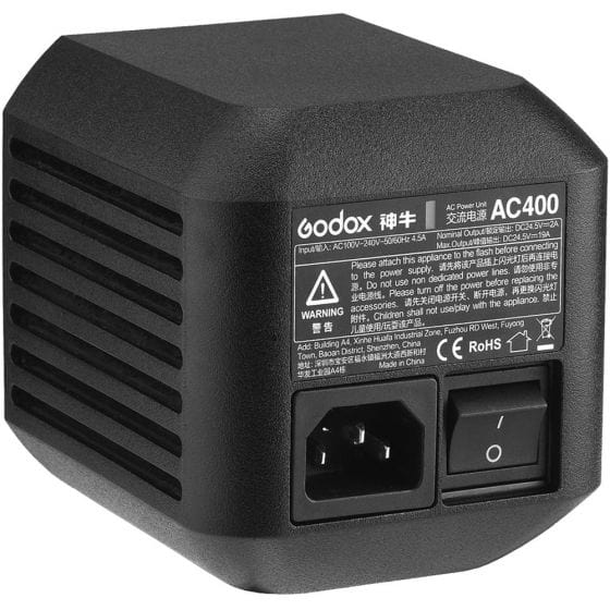 Godox AC Power Unit for AD400Pro Studio Lighting and Equipment - Strobe Accessories Godox GODOXAC400