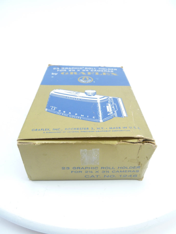 Graflex 23 6X7 120 Roll Film Holder with Dark Slide Medium Format Equipment - Medium Format Film Backs Graflex 11022224