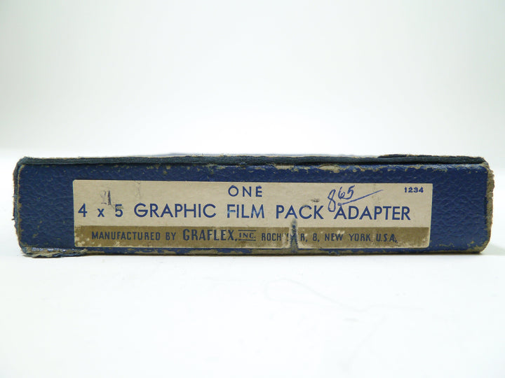 Graflex 4x5 Graphic Film Pack Adapter Large Format Equipment - Film Holders Graflex GG452022