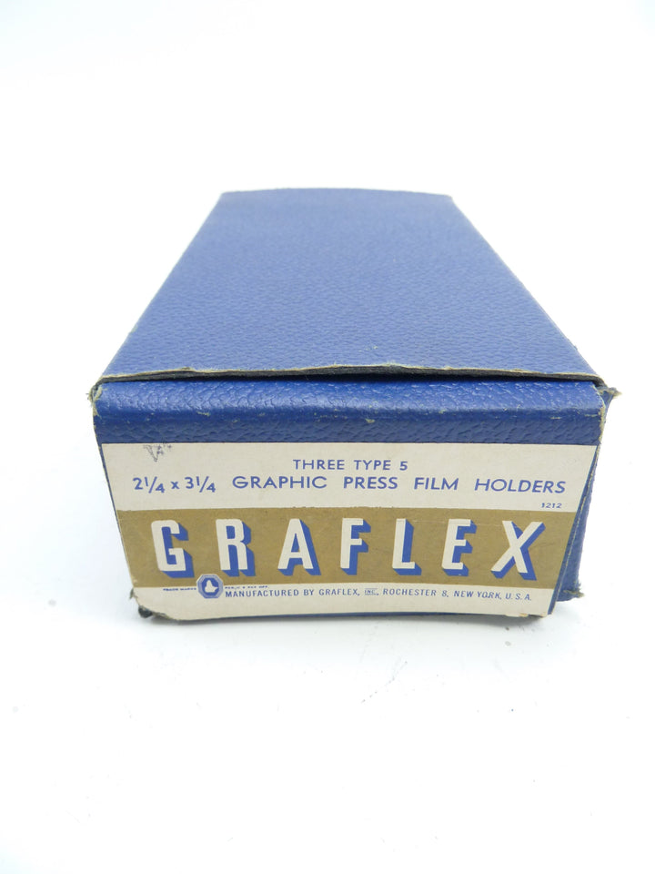 Graflex Film Holders 2 1/4X 3 1/4  (3) in original box, total of 3 holders Large Format Equipment - Film Holders Graflex 11022222