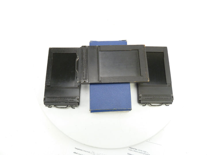 Graflex Film Holders 2 1/4X 3 1/4  (3) in original box, total of 3 holders Large Format Equipment - Film Holders Graflex 11022222