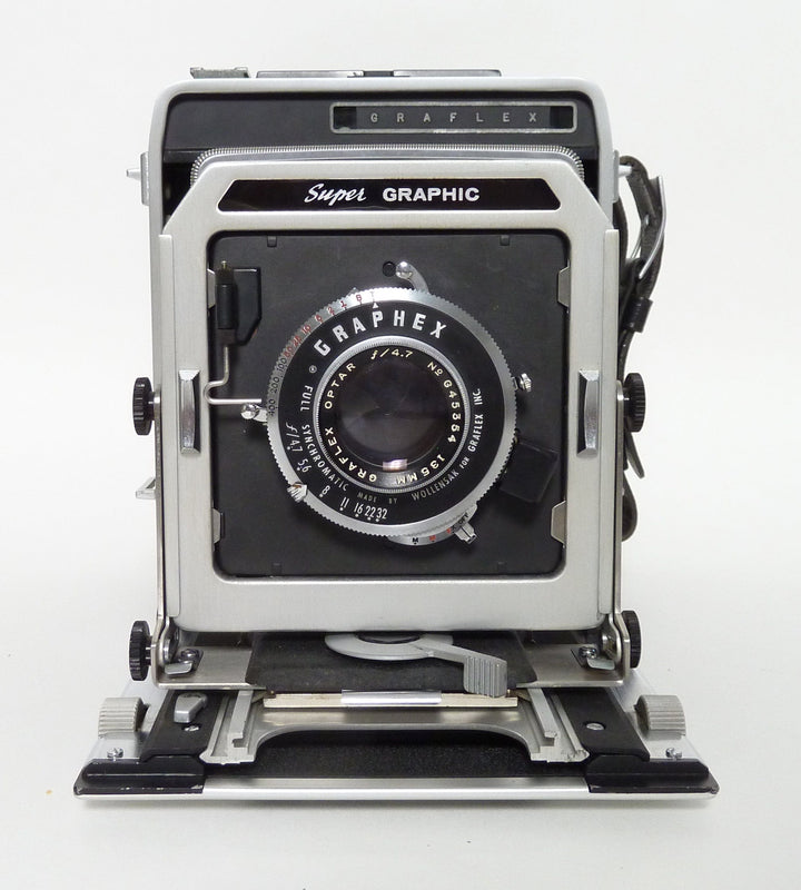 Graflex Super Graphic 4x5 Camera with Optar 135mm f4.7 Lens Large Format Equipment - Large Format Cameras Graflex G45354