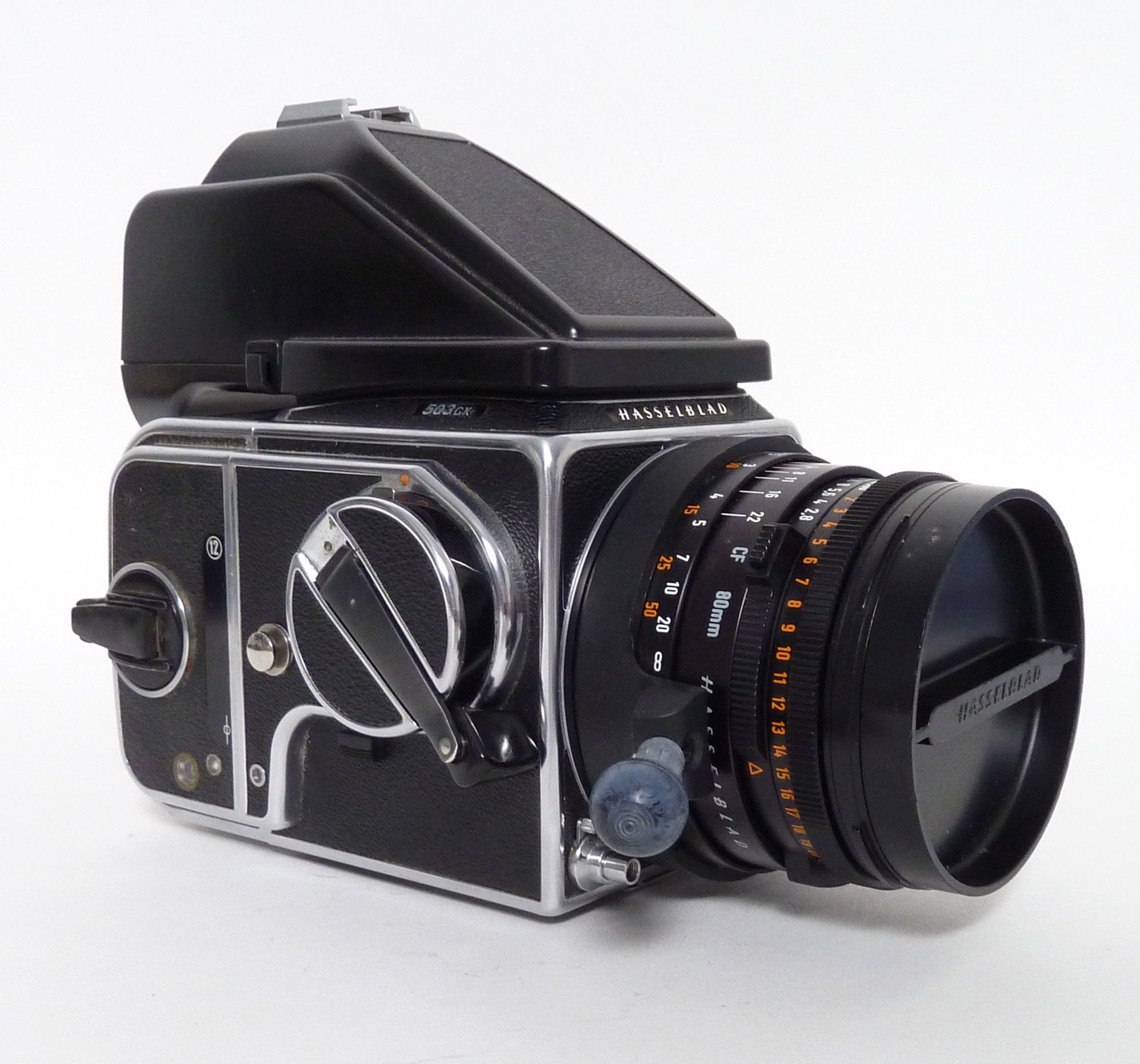 Hasselblad 503CX with Planar 80mm F2.8 CF Lens- PM90 Prism and A12 Back