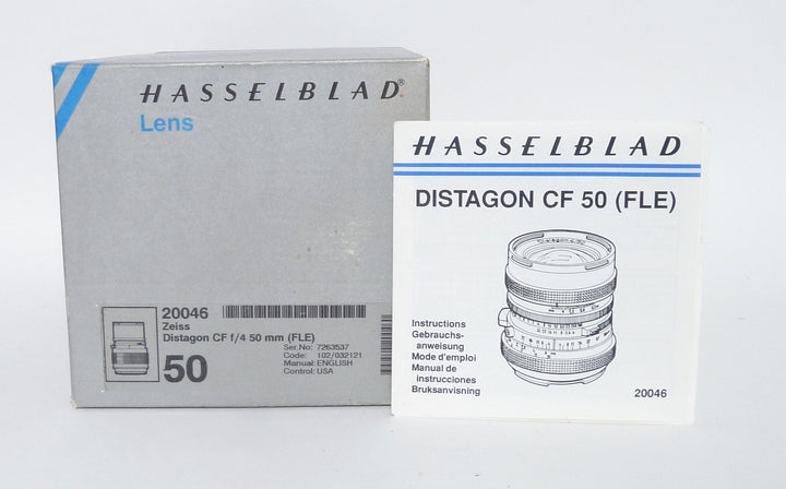 Hasselblad Zeiss Distagon CF 50mm F4 Lens FLE Medium Format Equipment - Medium Format Lenses - Hasselblad V Mount Hasselblad 7263537