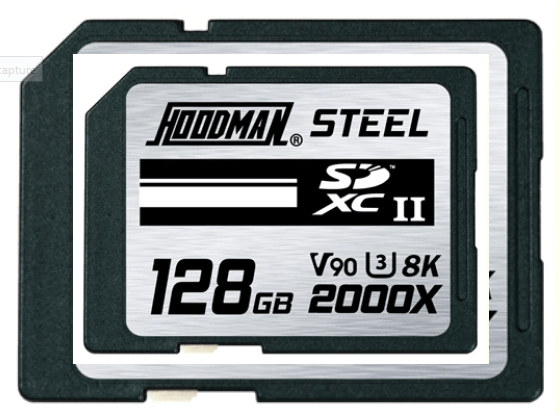 Hoodman 128GB SDXC UHS-II 8K 2000X Memory Card Memory Cards Hoodman HOODMANHS128GBSD2