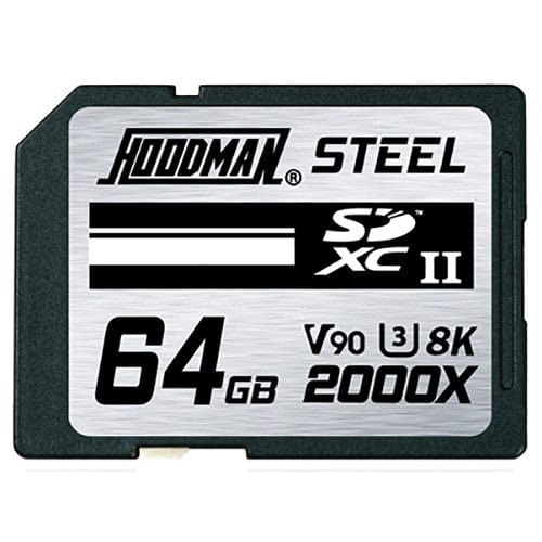 Hoodman 64GB SDXC UHS-II 8K 2000X Memory Card Memory Cards Hoodman HOODMANHS64GBSD2