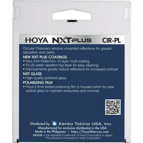 Hoya 37MM NXT Plus Circular Polarizer - Authorized USA Dealer Filters and Accessories Hoya A-NXTPL37CRPL