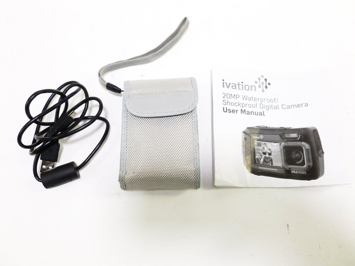 Ivation 20mp Waterproof Camera with Micro SD Card Underwater Equipment Ivation IVWPDC20PU