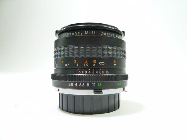 JCPenny 28mm f/2.8 Lens for use with Minolta MD Mount Lenses - Small Format - Minolta MD and MC Mount Lenses Minolta 88310523