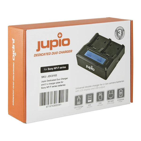 Jupio Duo Charger for Sony NP-F Series Battery Chargers Jupio JDC0103
