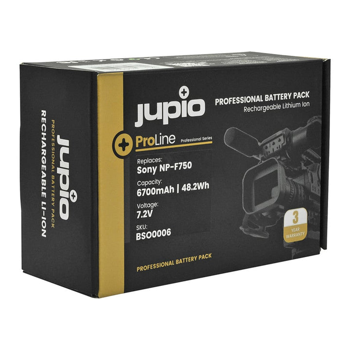 Jupio Proline NP-F750 6700MAH Battery Batteries - Rechargeable Batteries Jupio BSO0006