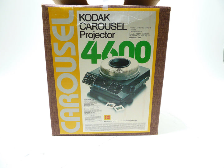 Kodak 4600 Carousel Slide Projector w/Kodak Carousel Transvue 140 Slide Tray Projection Equipment - Projectors Kodak 733048
