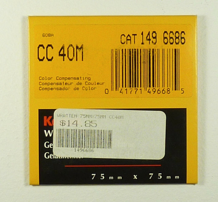 Kodak CC40M Wratten Filter 3 Inch 149-6686 Filters and Accessories Kodak 1496686