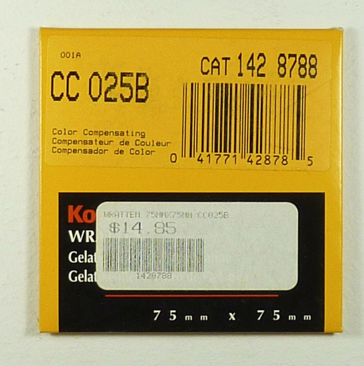 Kodak No CC025B (1428788) Filter Filters and Accessories Kodak 1428788-1