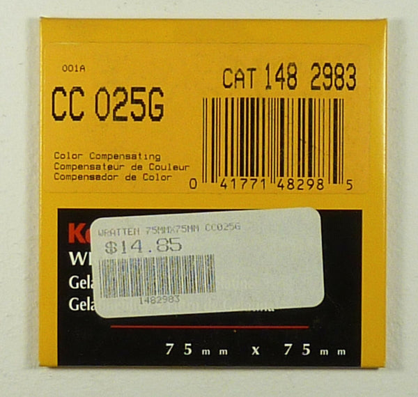 Kodak No CC025G (1482983) Filter Filters and Accessories Kodak 1482983-1