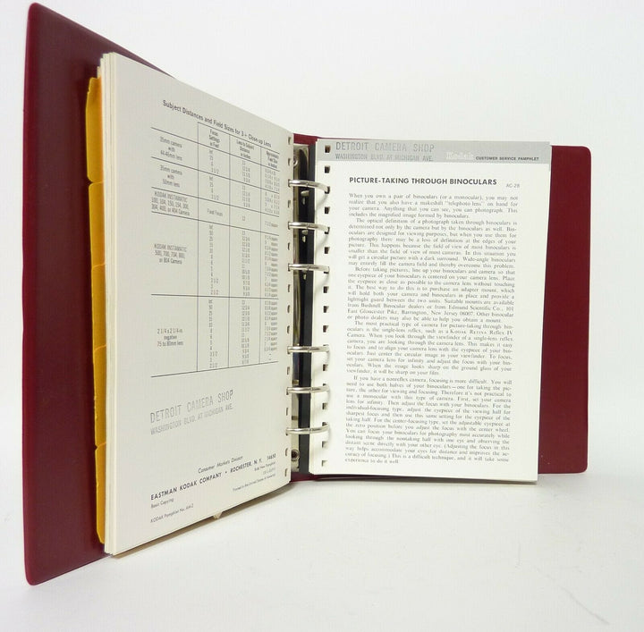 Kodak Photographic Notebook 1962 - Excellent Condition Books and DVD's Kodak KODAKNOTEBOOK