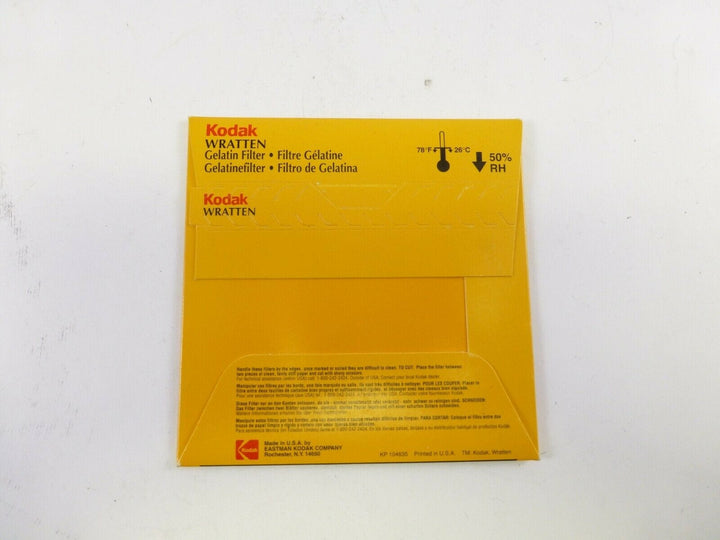 Kodak Wratten CC20B 100mm x 100mm Gelatin Filter - BRAND NEW! Filters and Accessories Kodak 1497866