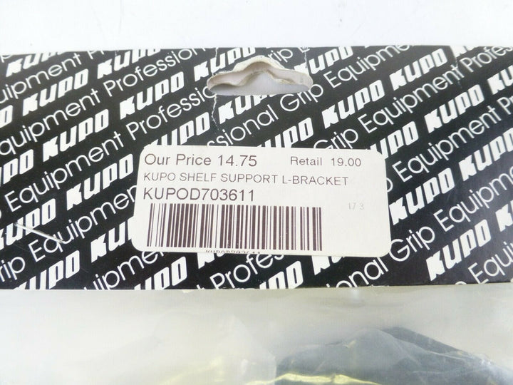 Kupo Black L-Bracket Shelf Support BRAND NEW in OEM Packaging! Studio Lighting and Equipment - Studio Accessories Kupo KUPOD703611